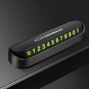 Magnetic Fluorescent Parking Number Plate