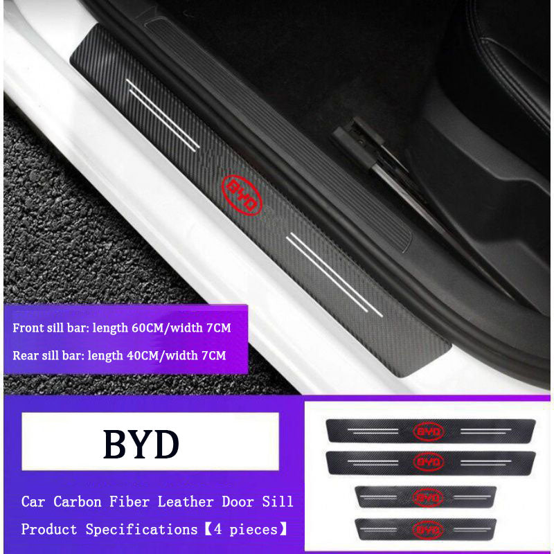 Carbon Car Door Sills Stickers( 4PCS )