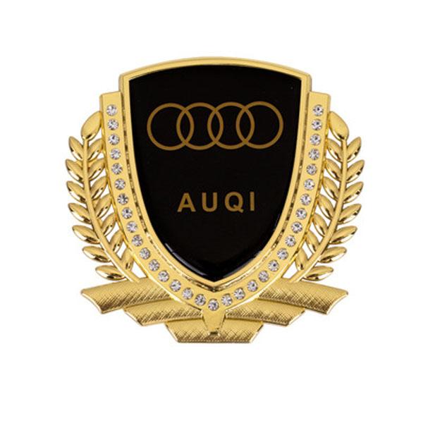3D Wheat Ear Diamond Metal Creative Car Sticker
