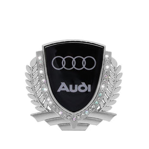3D Wheat Ear Diamond Metal Creative Car Sticker