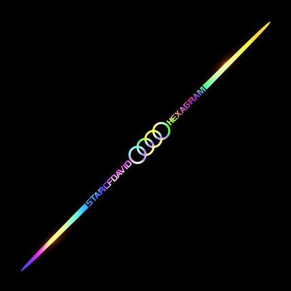 3D Colorful laser reflective car sticker ✨4PCS✨