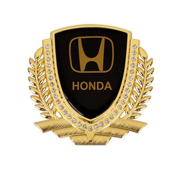 3D Wheat Ear Diamond Metal Creative Car Sticker