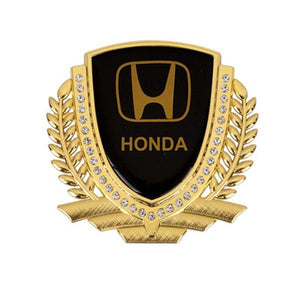 3D Wheat Ear Diamond Metal Creative Car Sticker