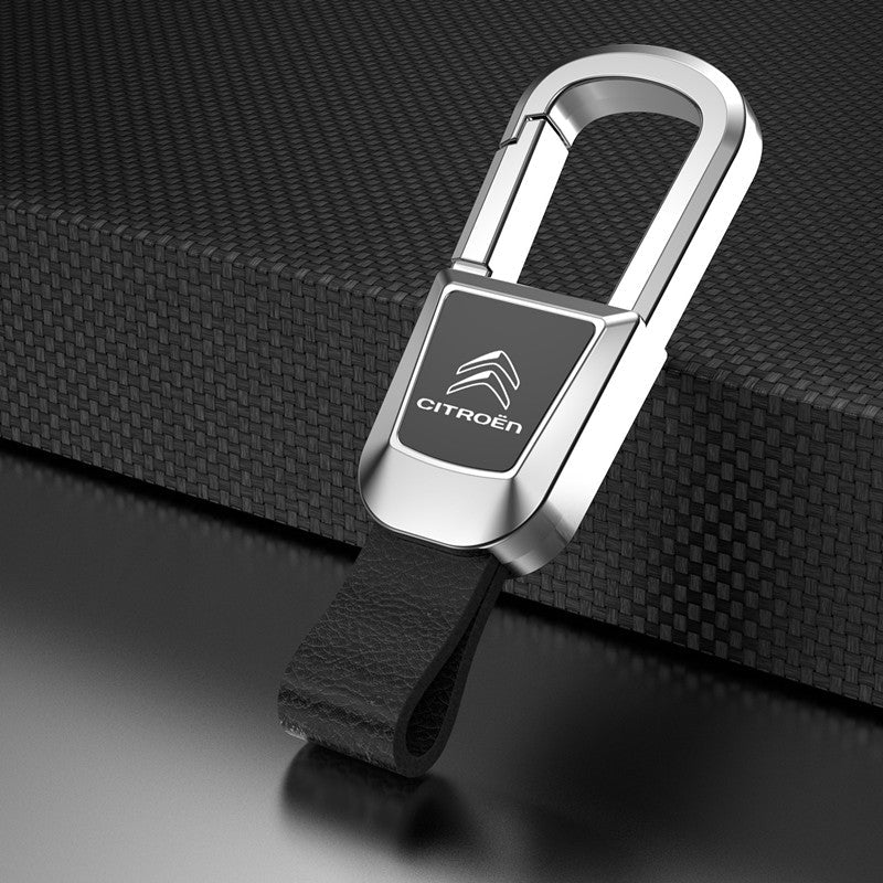 High-end Genuine Leather Car Keychain