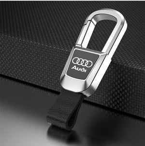 High-end Genuine Leather Car Keychain