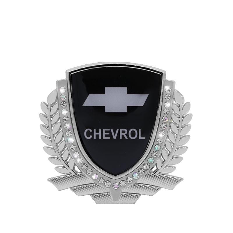 3D Wheat Ear Diamond Metal Creative Car Sticker