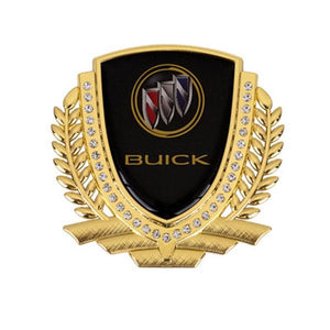 3D Wheat Ear Diamond Metal Creative Car Sticker