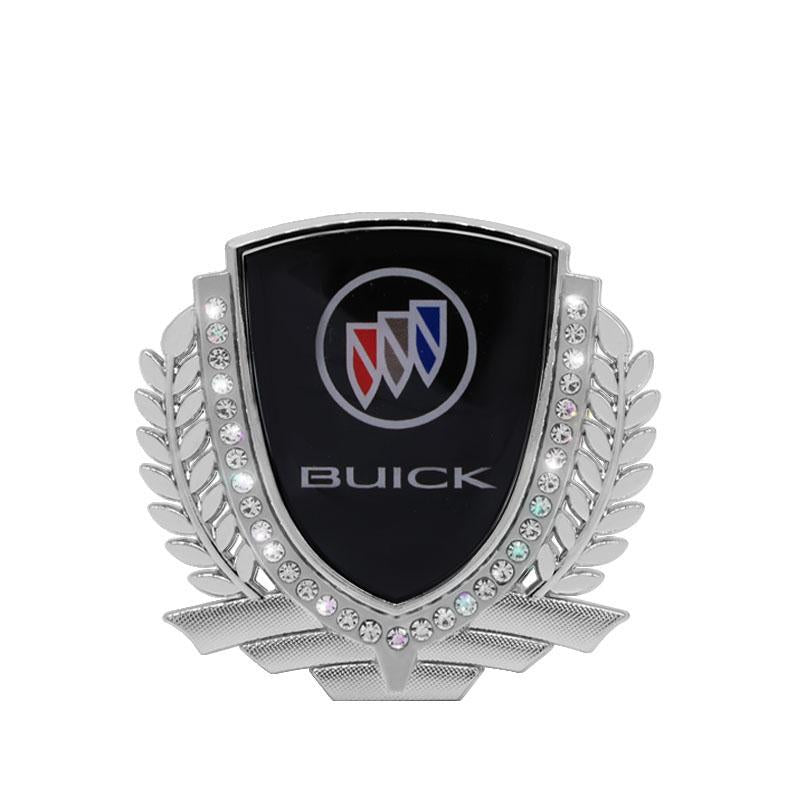 3D Wheat Ear Diamond Metal Creative Car Sticker