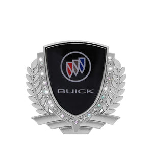 3D Wheat Ear Diamond Metal Creative Car Sticker