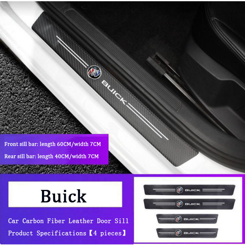 Carbon Car Door Sills Stickers( 4PCS )