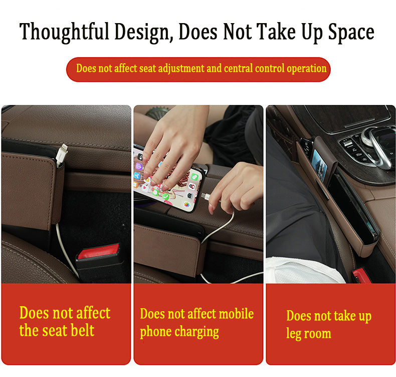 Premium Car Suede Gap Storage Box