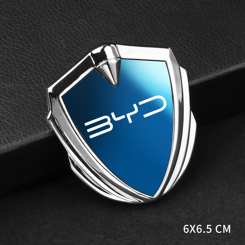 3D fashion blue mirror shield car sticker