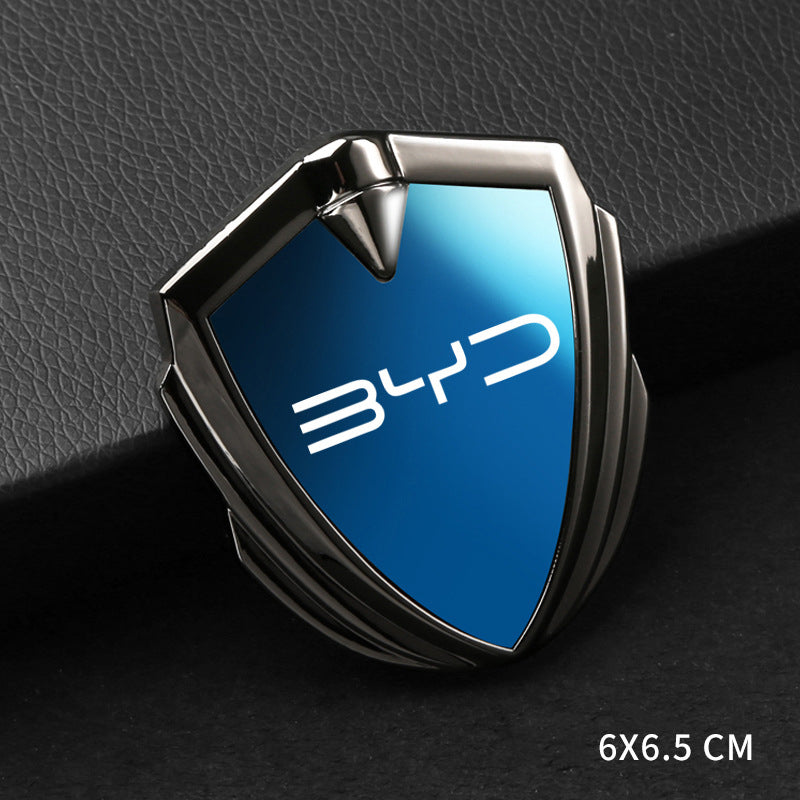 3D fashion blue mirror shield car sticker