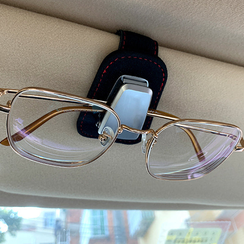Vehicle-mounted Diamond-studded Multi-function Glasses Holder