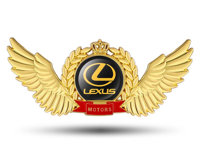 Creative 3D Metal Wings Car Sticker