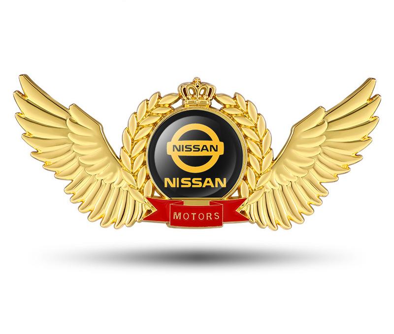 Creative 3D Metal Wings Car Sticker