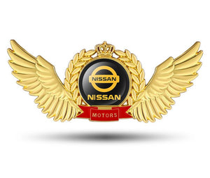 Creative 3D Metal Wings Car Sticker