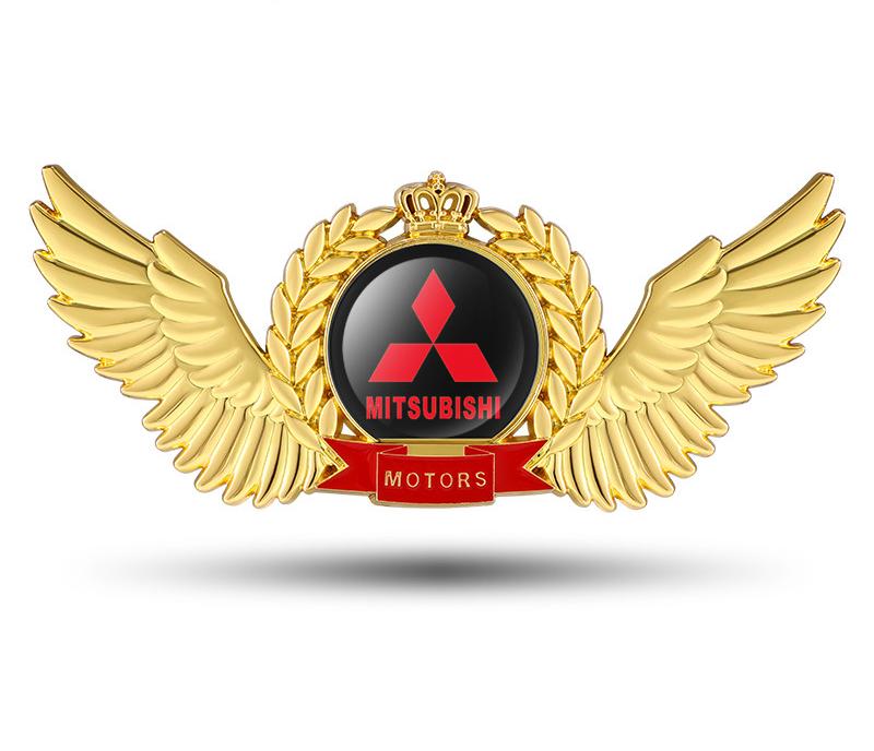 Creative 3D Metal Wings Car Sticker