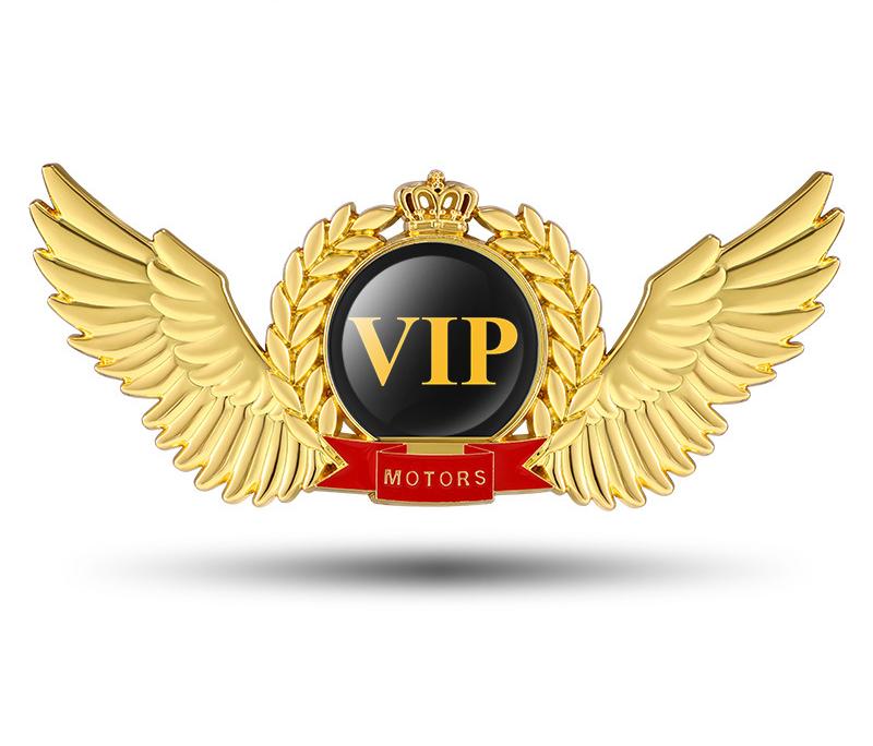 Creative 3D Metal Wings Car Sticker