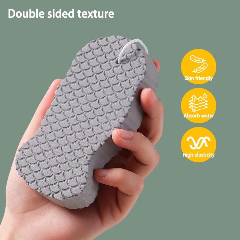 High Density Exfoliating Sponge Bath Towel