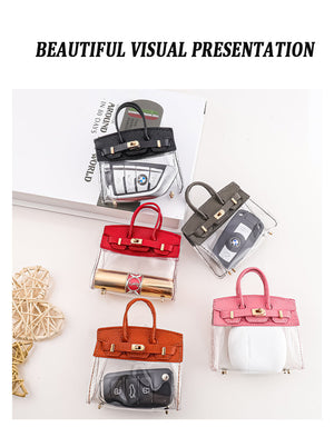 Mini Clear Ladies Key Tote