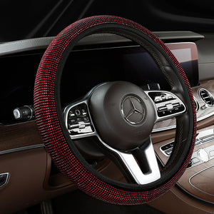 Car Elastic Diamond Steering Wheel Cover