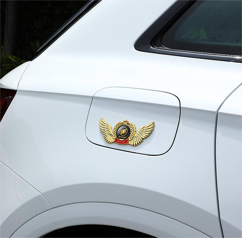 Creative 3D Metal Wings Car Sticker