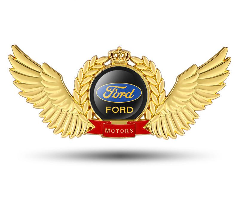 Creative 3D Metal Wings Car Sticker
