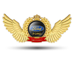 Creative 3D Metal Wings Car Sticker