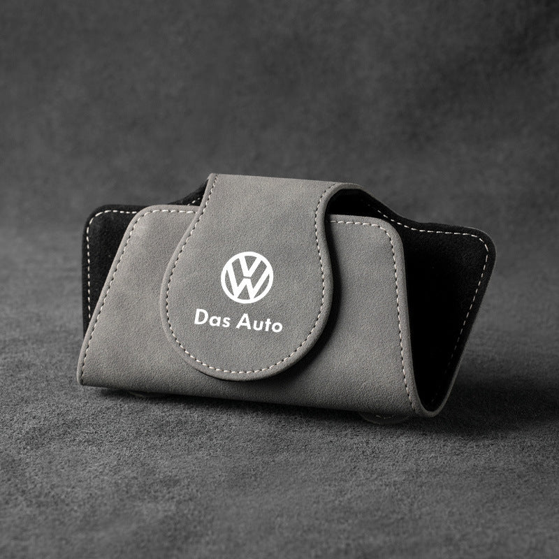 Suede Car Multifunctional Glasses Storage Box