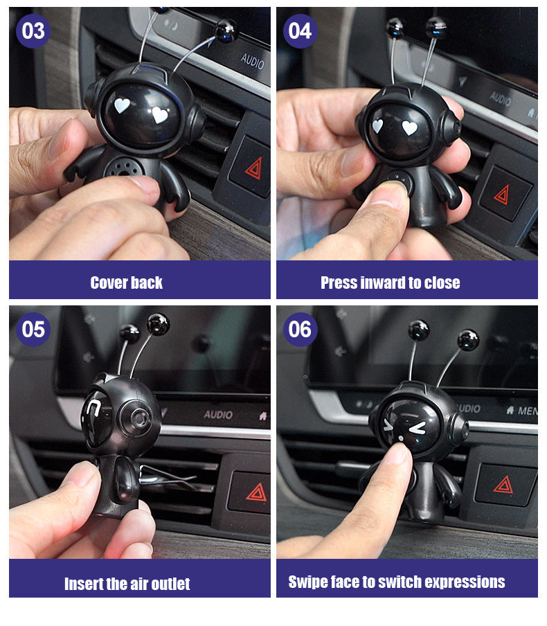 Car Logo Face Changing Robot Aromatherapy