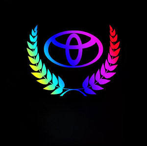 Creative Colorful Laser Car Stickers（4PCS）