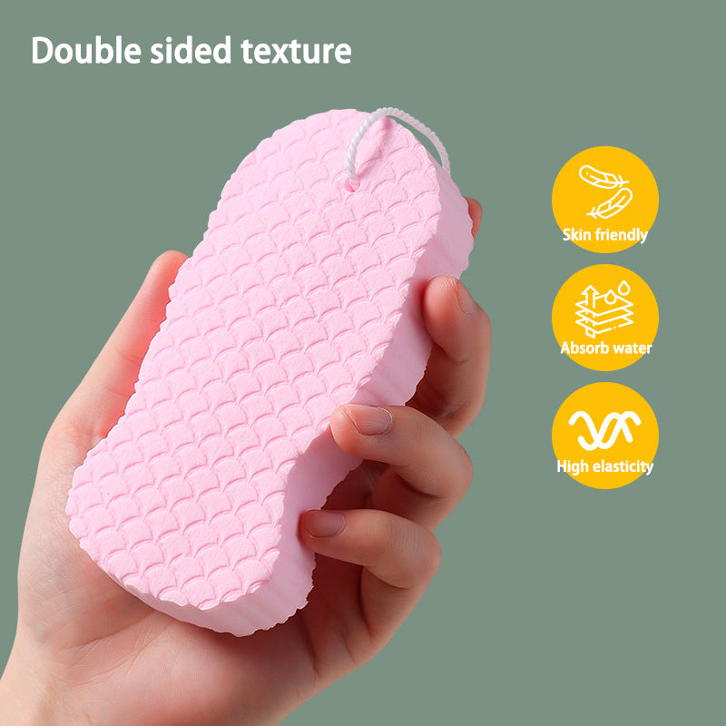 High Density Exfoliating Sponge Bath Towel