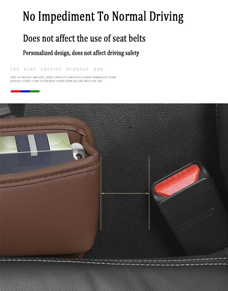 High-end Car Leather Crevice Storage Box