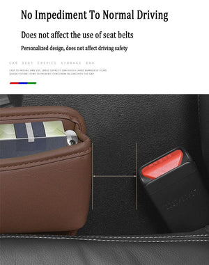 High-end Car Leather Crevice Storage Box