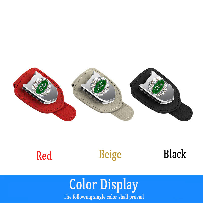 Diamond-studded Multifunctional Car Glasses Holder