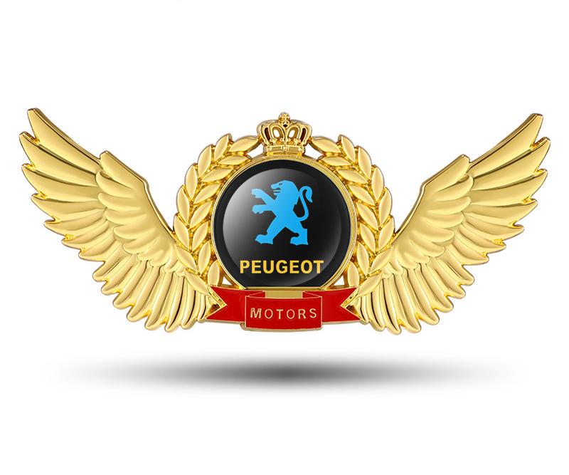 Creative 3D Metal Wings Car Sticker