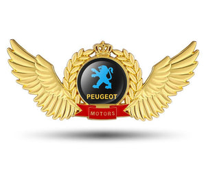 Creative 3D Metal Wings Car Sticker