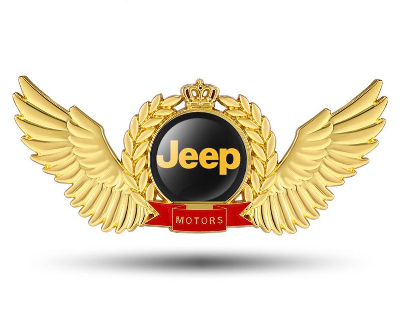 Creative 3D Metal Wings Car Sticker