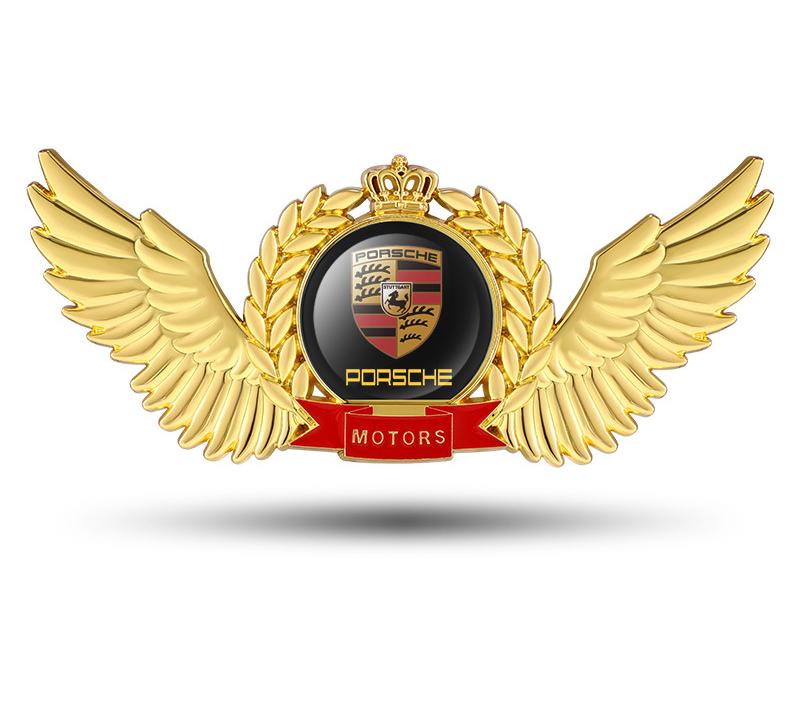 Creative 3D Metal Wings Car Sticker