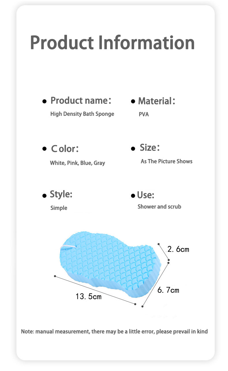 High Density Exfoliating Sponge Bath Towel