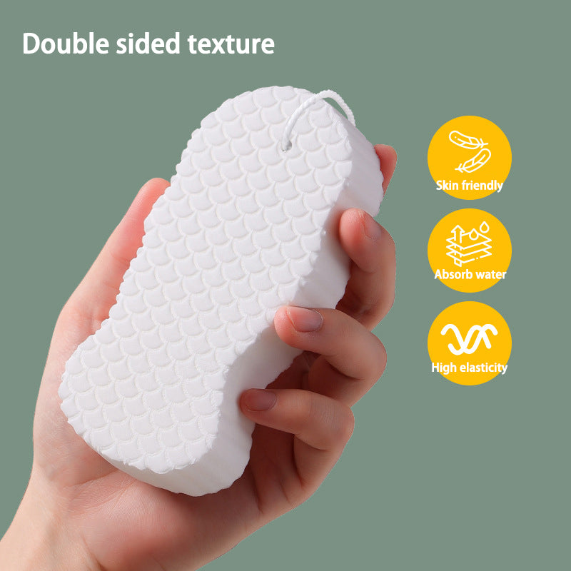 High Density Exfoliating Sponge Bath Towel