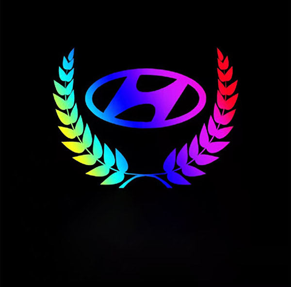 Creative Colorful Laser Car Stickers（4PCS）
