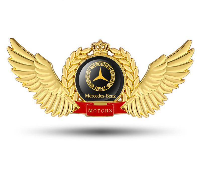 Creative 3D Metal Wings Car Sticker