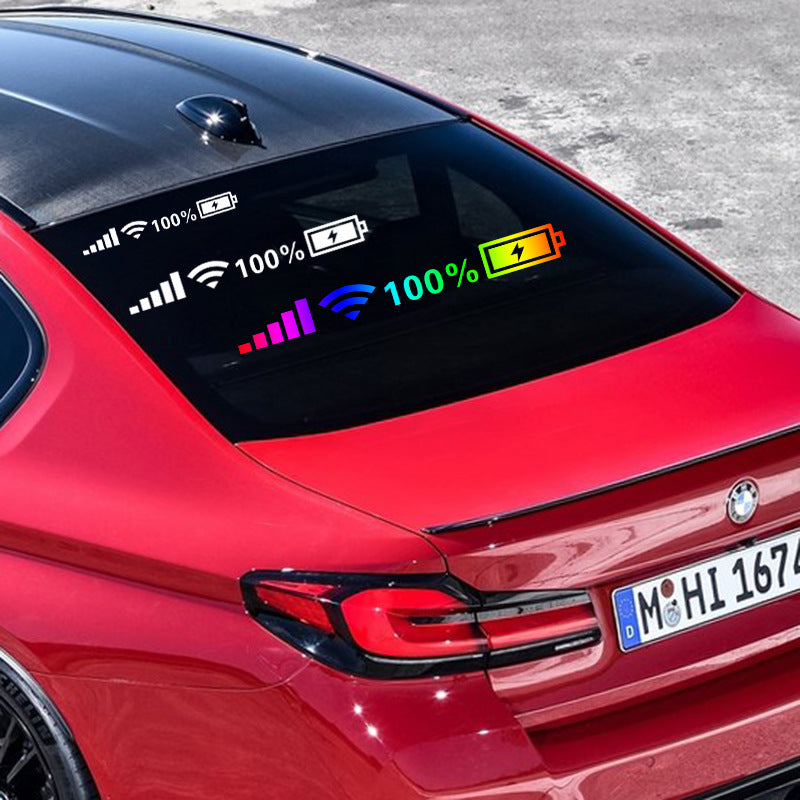 Car Fun Personality Decoration WIFI Power Sign Sticker🔥8PCS🔥