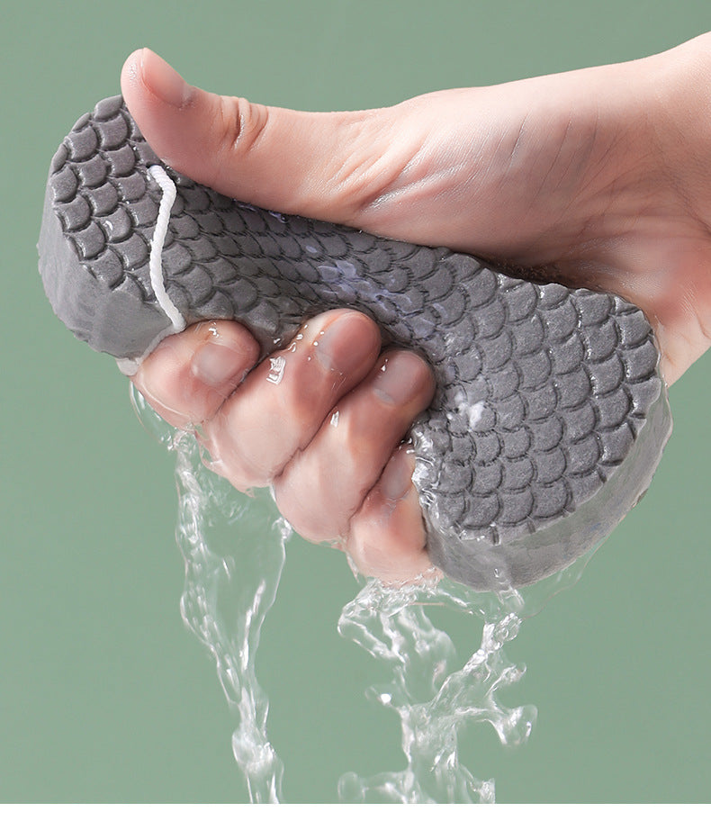 High Density Exfoliating Sponge Bath Towel