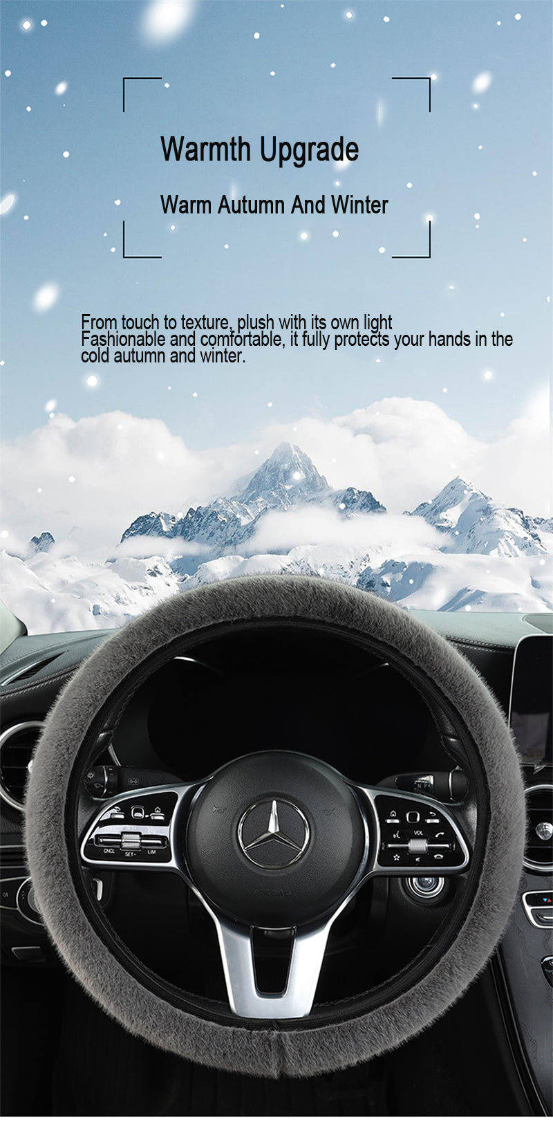 Plush Steering Wheel Cover
