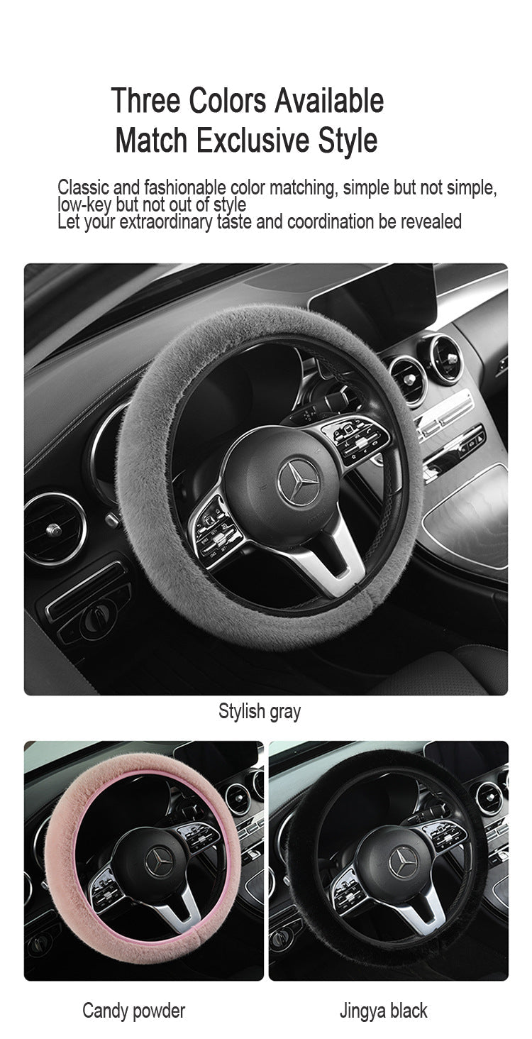Plush Steering Wheel Cover