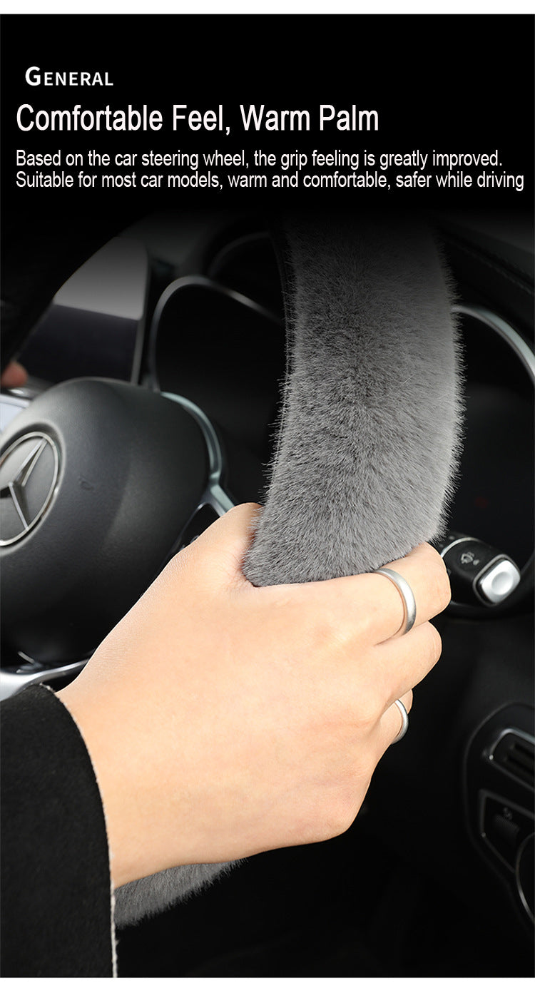 Plush Steering Wheel Cover