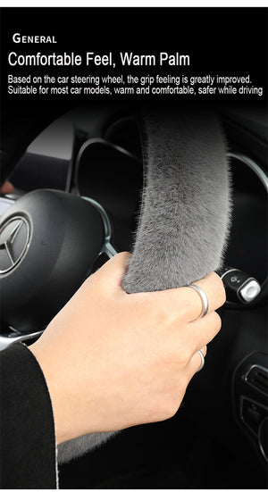 Plush Steering Wheel Cover